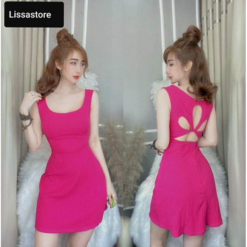 Đầm ngắn khoét lưng sang chảnh mặc dạo phố mùa hè (GIÁ SỈ) Lissa 111