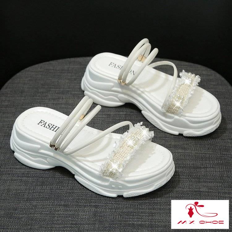 M & X~ Dép Sandal Hai Cách Mang Đế Dày Thoải Mái Dễ Phối Đồ Thời Trang Dành Cho Nữ 2022