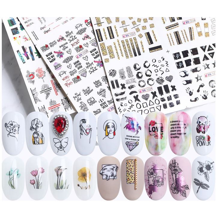 Sticker trang trí móng tấm siêu to