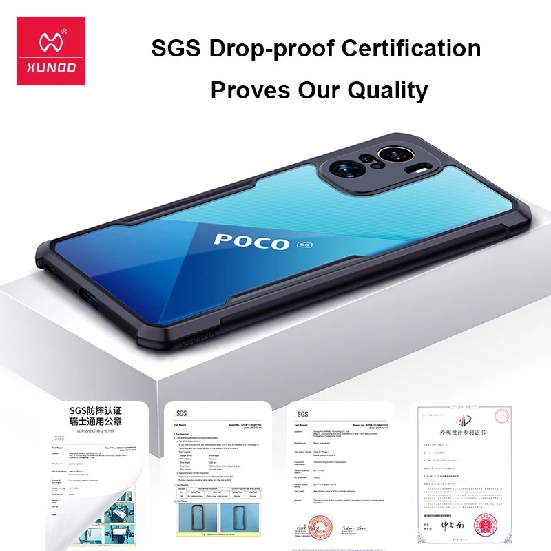 Ốp lưng Poco F3 / Redmi K40 / K40 Pro / Poco F4 / K40s / K50 Ultra / Xiaomi 12T hiệu Xundd chống sốc lưng trong viền màu