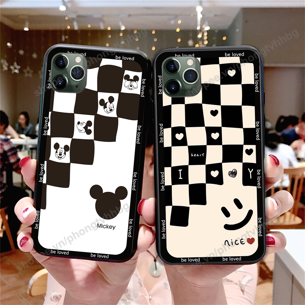 ỐP LƯNG IPHONE 12 - IPHONE 12 PRO- IPHONE 12 PRO MAX - IPHONE 12 MINI cực đẹp trái tim caro bắt trend đỉnh