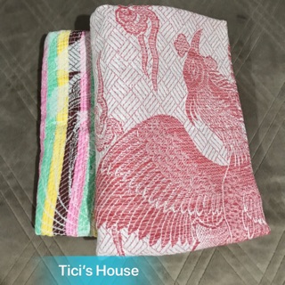 Mền/Chăn chỉ dệt con Công/ Phụng/ Rồng siêu đẹp siêu mát 150x200cm- 800g