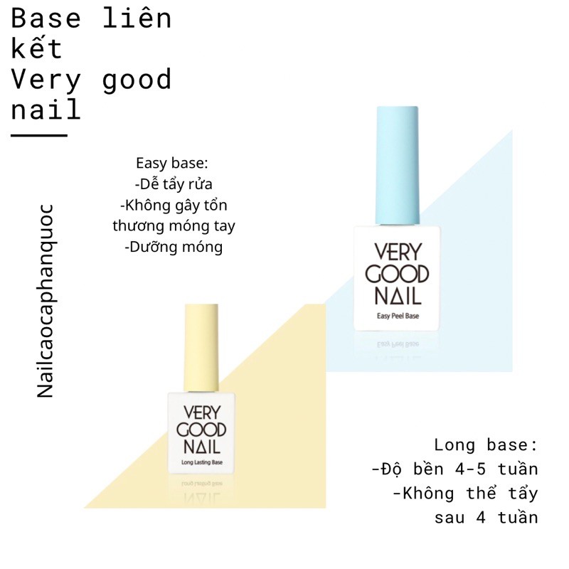 Freeship -Chính hãng Liên kết sơn gel cao cấp Hàn Quốc Very Good Nail- Easy peel base