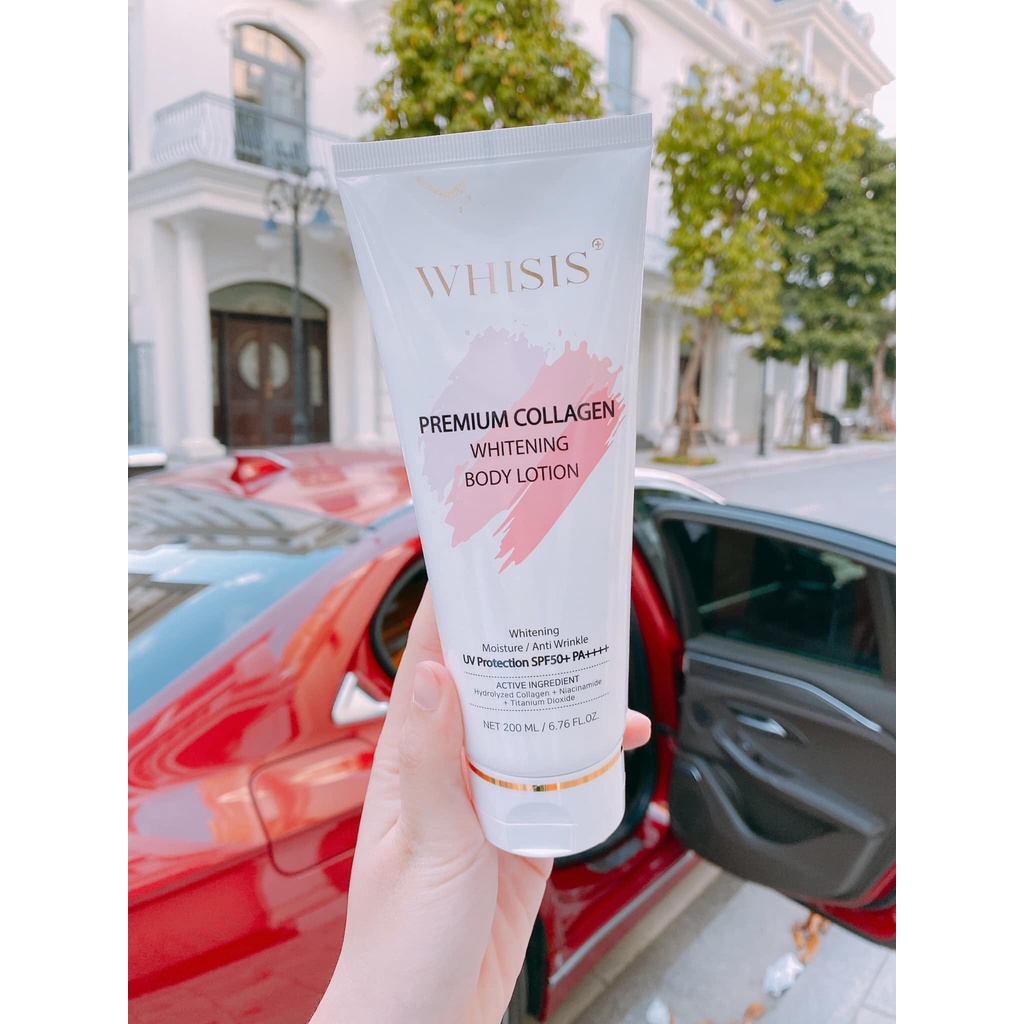 KEM BODY DƯỠNG TRẮNG DA CHỐNG NẮNG WHISIS SIÊU KÍCH TRẮNG 200ML