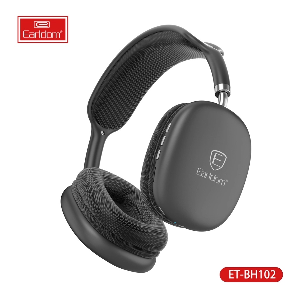 Tai Nghe Chụp Bluetooth Earldom ET-BH102, âm bass sâu, Bluetooth V5.0, pin liên tục 12 giờ.