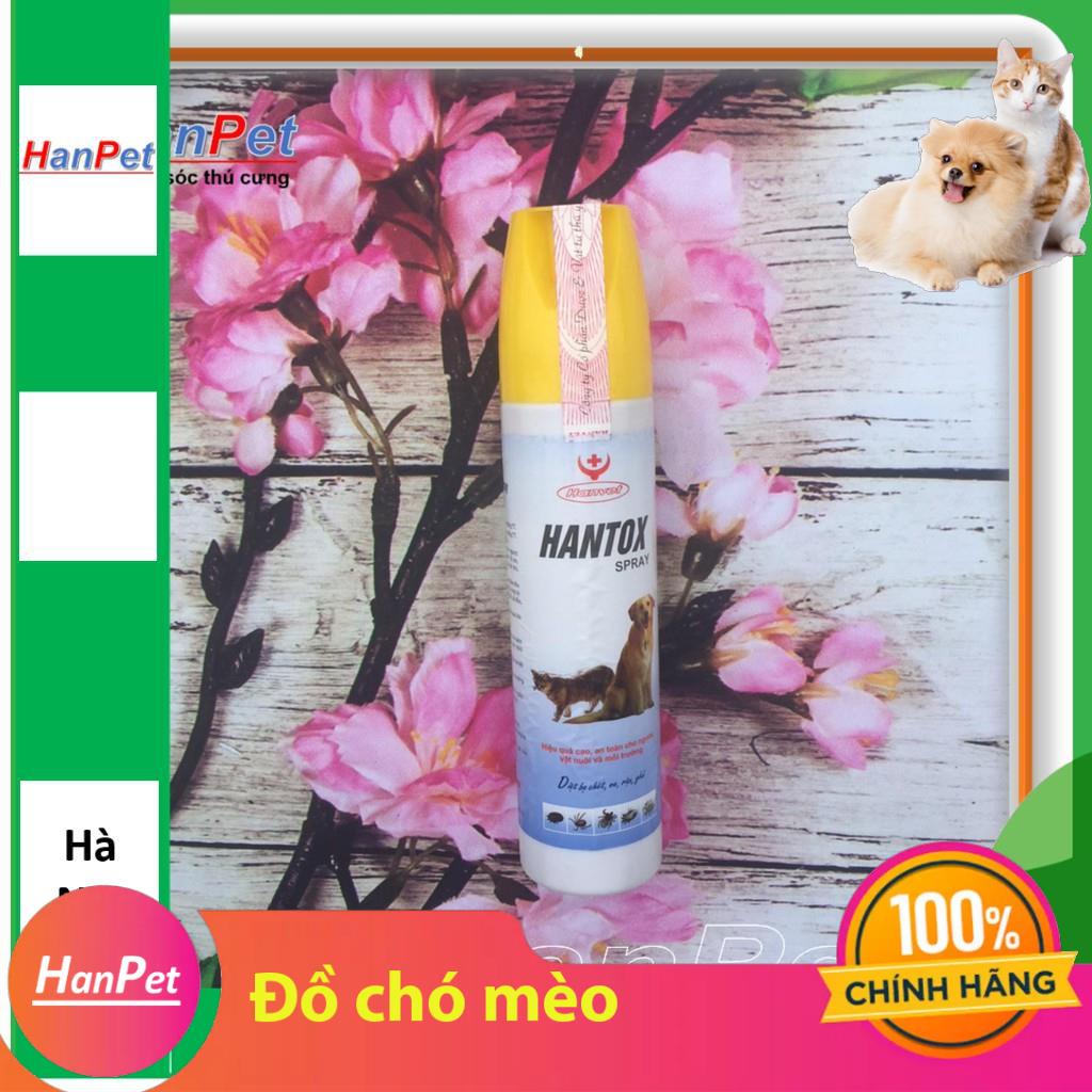 HN-HANTOX dạng xịt 300ml - trị ve, ghẻ, chấy, rận, bọ chét trên chó mèo - hanpet 310b