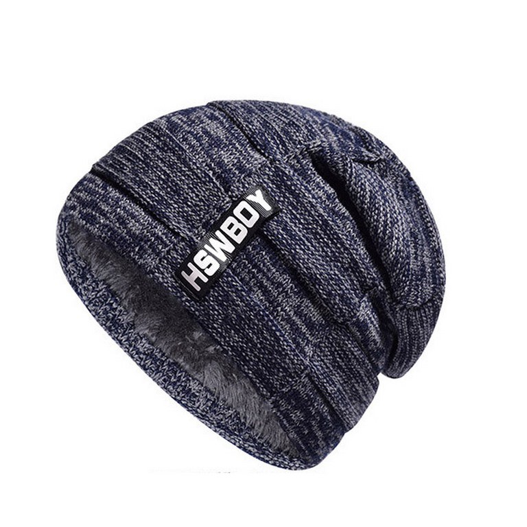 Mũ len nam thời trang phong cách châu Âu, chùm tai chống rét cực tốt