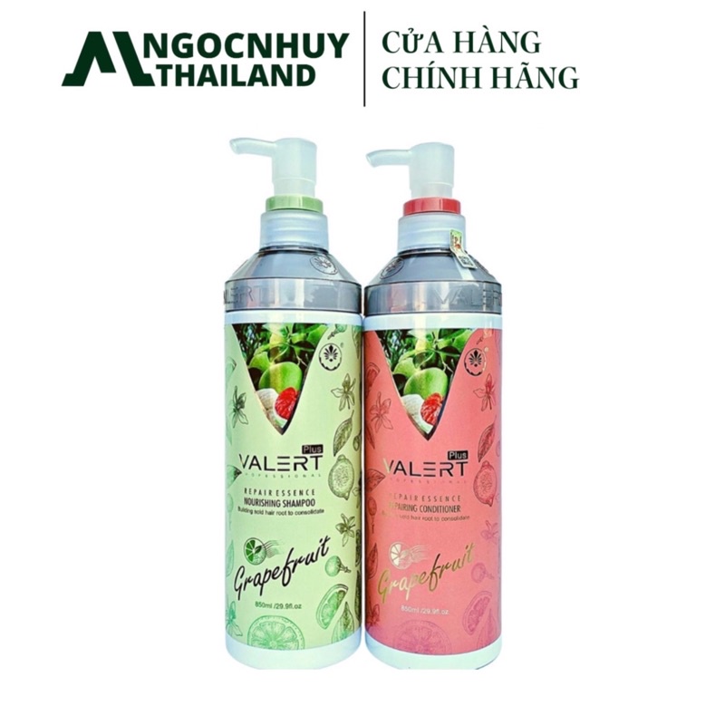 Set Dầu Gội+Xả Bưởi Grape Fruit Valert 850mlx2 (Mẫu Mới)