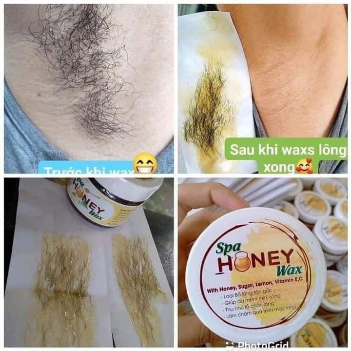 [TẶNG KÈM 50 GIẤY Và 2 QUE] WAX LÔNG LẠNH HONEY SẠCH LÔNG AN TOÀN KHÔNG ĐAU RÁT - LÂU MỌC LẠI