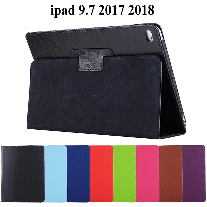 Bao da chống sốc cho máy tính bảng iPad 2017 2018 9.7 inch Funda Smart Cover for iPad 2018 9.7 inch A1822 A1823 Tablet Case