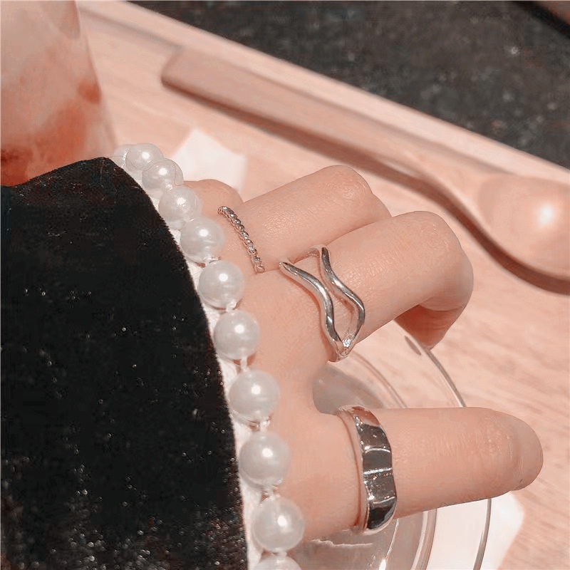 Bộ 3 Nhẫn Xoắn Hàn Quốc Thời Trang Đơn Giản
