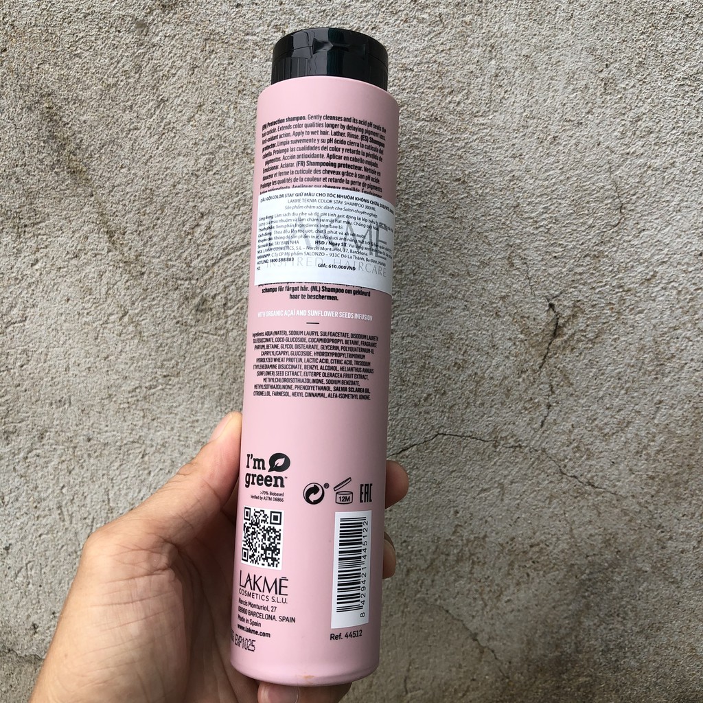 Dầu gội giữ màu tóc nhuộm Lakme Teknia Color Stay Shampoo 300ml