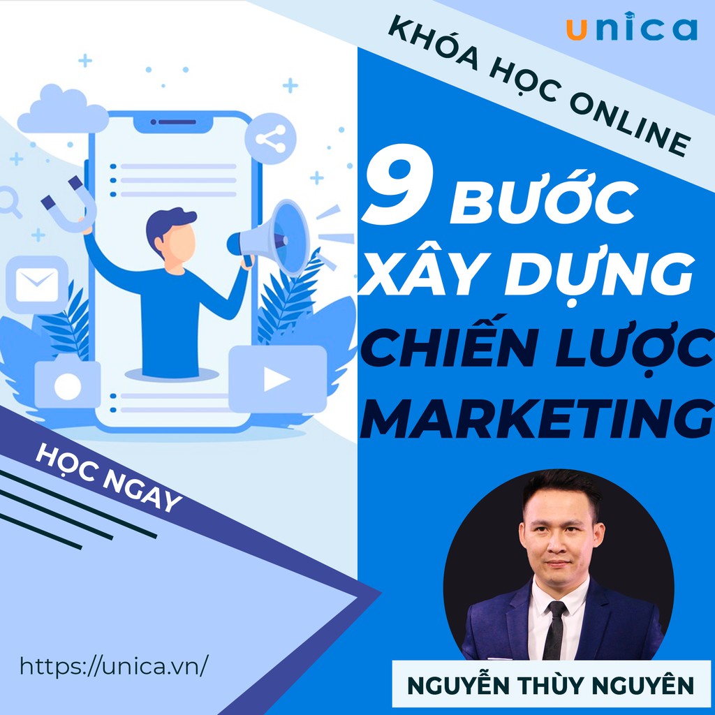 Toàn quốc- [Evoucher] FULL khóa học MARKETING - 9 bước xây dựng chiến lược Marketing [UNICA.VN]