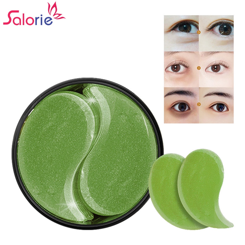 Hộp 60 mặt nạ mắt SALORIE collagen tảo biển vàng ngọc trai đen dưỡng ẩm loại bỏ quầng thâm nếp nhăn chống lão hóa