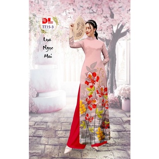 Vải áo dài hoa phượng