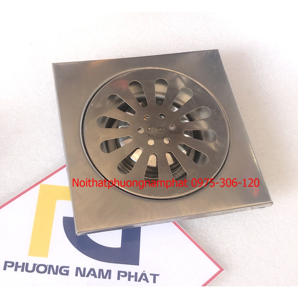 Phễu thoát sàn hố ga thoát sàn inox chống hôi chống côn trùng HG3