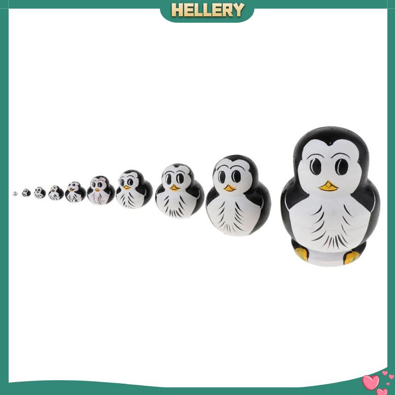 Bộ 10 Búp Bê Nga Matryoshka Bằng Gỗ