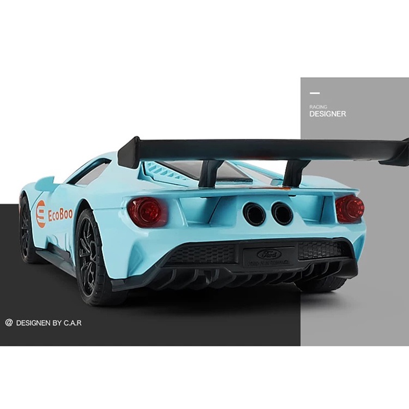 Mô Hình Xe Hơi Ford GT Bằng Hợp Kim Tỉ Lệ 1: 32 Có Đèn Và Nhạc