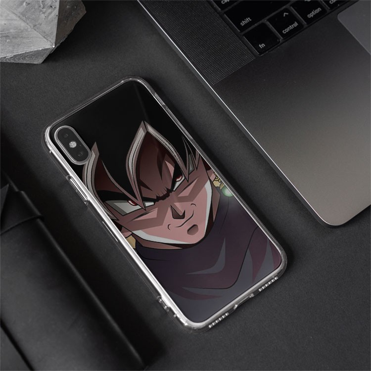 Ốp lưng iphone silicon chống bẩn Dragon Ball Songoku Black cho Iphone 5 6 7 8 Plus 11 12 Pro Max X Xr BLUGOK0001