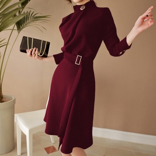 Đầm dài tay ôm dáng chuyên nghiệp thời trang cao cấp cho nữ