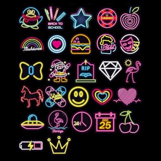 10 sticker dán nền đen