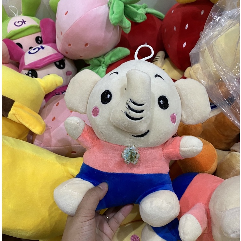 [Màu ngẫu nhiên] Voi con nhồi bông dễ thương, thú nhồi bông đồ chơi cho bé