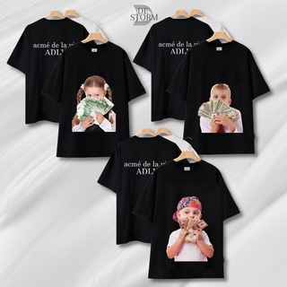 Áo adlv bé dollar thun cotton 2 chiều cao cấp - unisex nam nữ tay lỡ cổ tròn - de storm