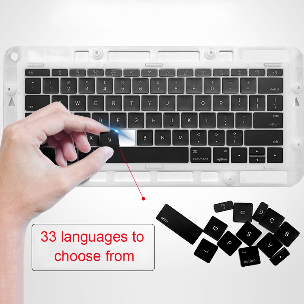 Bộ nút bàn phím US bằng nhựa chuyên dụng thay thế cho Macbook Pro A1706 A1708