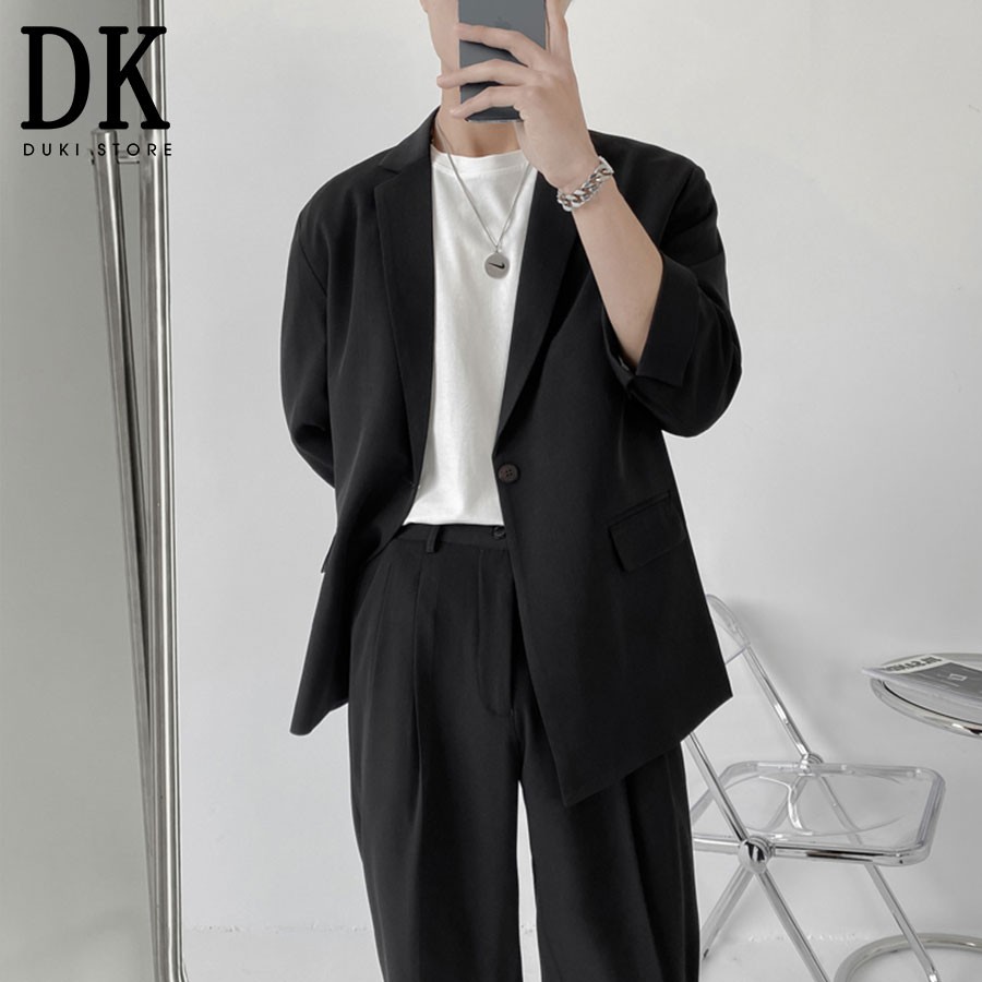 Áo khoác blazer nam ,áo vest nam balzer nam tay lật phong cách Hàn Quốc LZB0013 - DUKI STORE | BigBuy360 - bigbuy360.vn