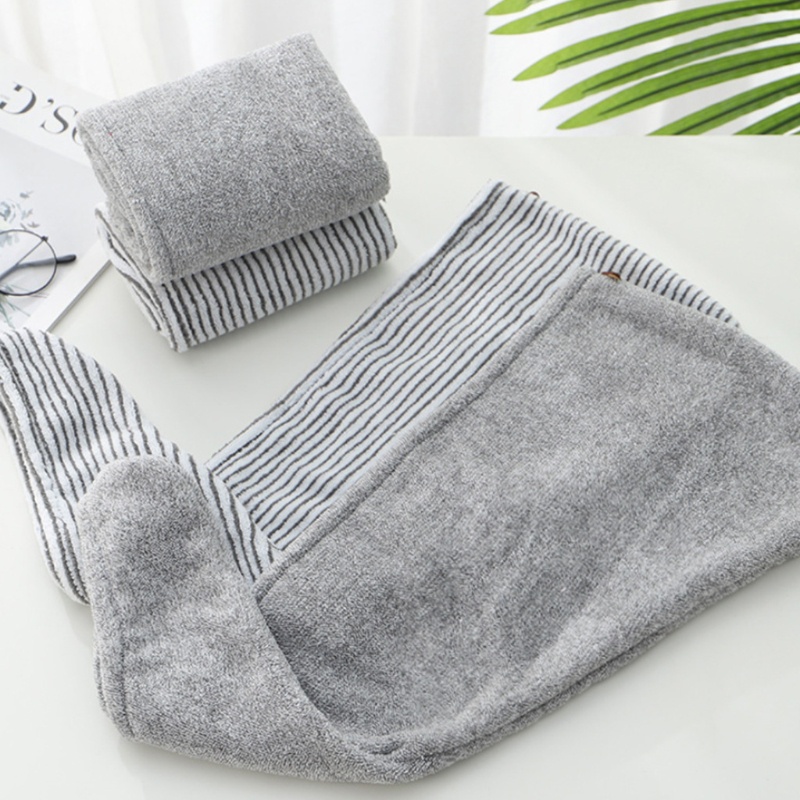 Khăn Trùm Đầu Bằng Sợi Than Tre Thấm Hút Nước Chống Xù Tóc