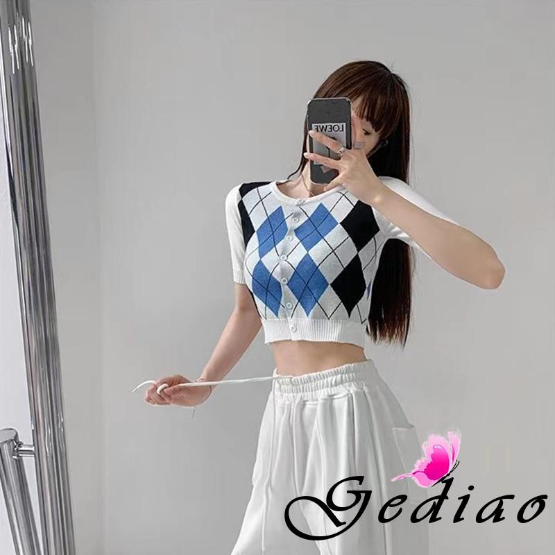 Áo Len Nữ Ngắn Tay Cổ Tròn Thời Trang | BigBuy360 - bigbuy360.vn