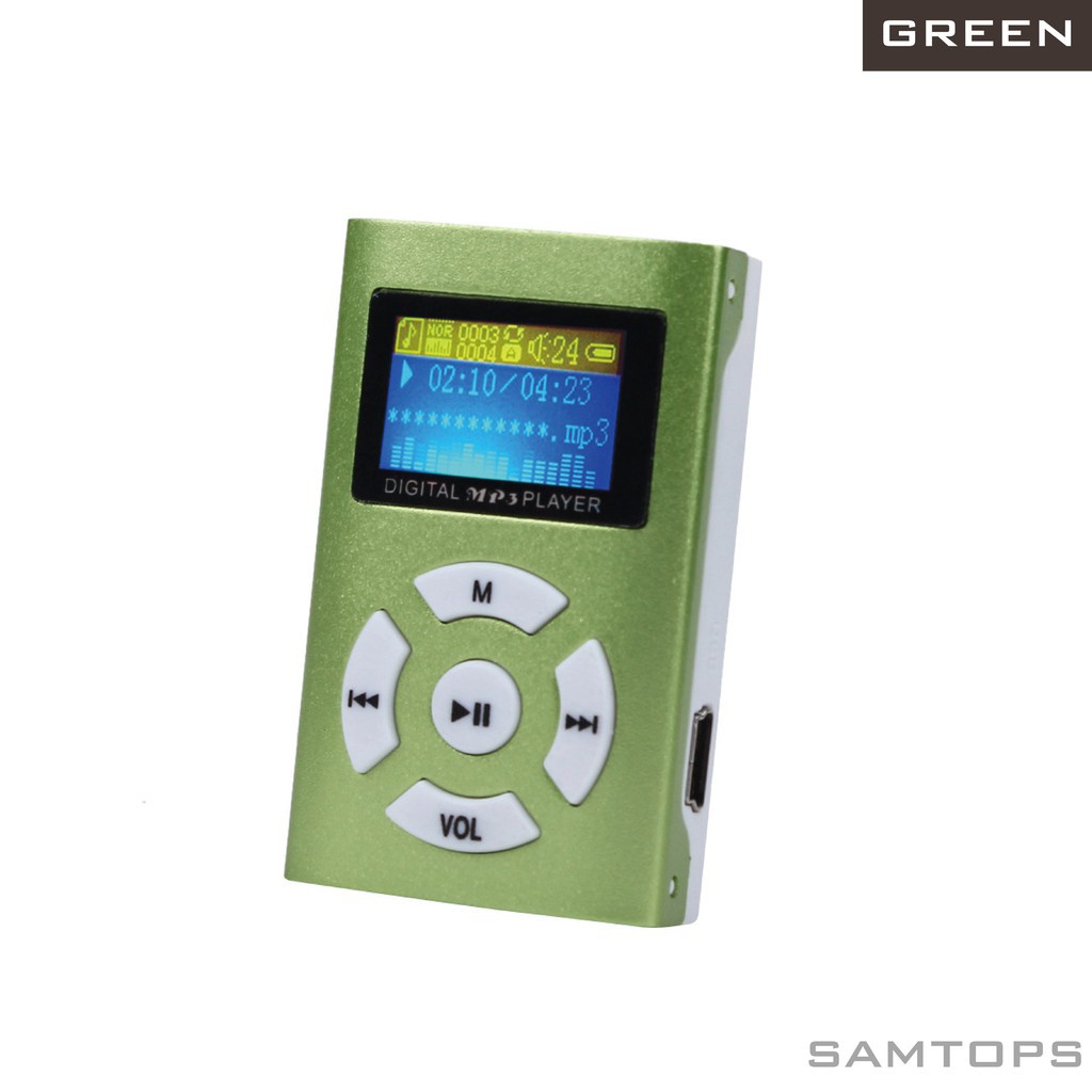 Máy Nghe Nhạc Mp3 Mini Hỗ Trợ Thẻ Nhớ Micro Sd Tf 32gb
