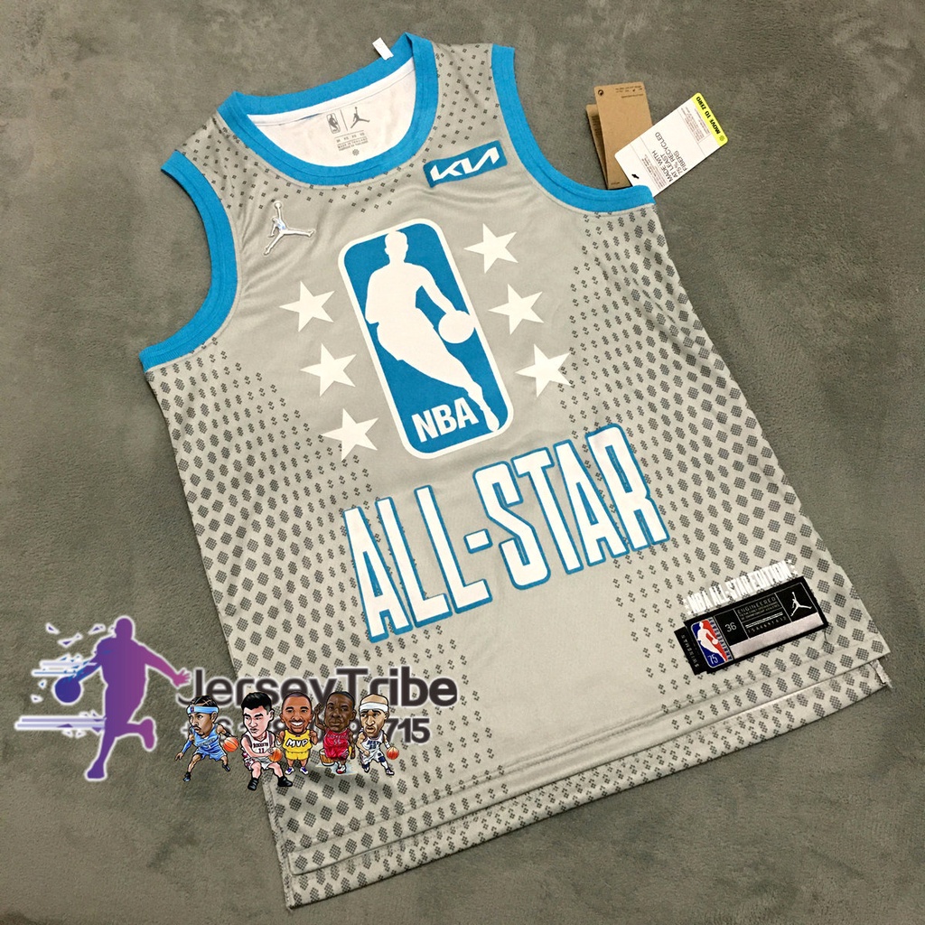 Áo Bóng Rổ NBA All Star Gold State Warriors 2022 Cá Tính #Áo Bóng Rổ Màu Xám Số 30 Stephen Curry 75th