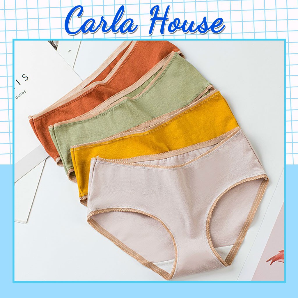 Quần Lót Nữ  CARLA Quần Lót Cotton Sợi Bông Đa Sắc Cao Cấp Kháng Khuẩn