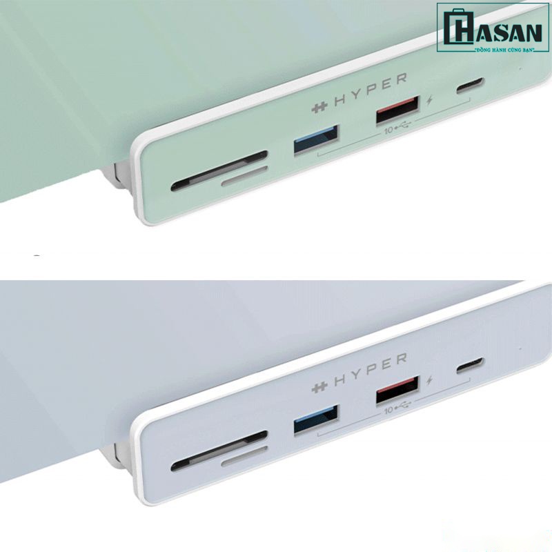 Cổng chuyển chuyên dụng iMac 24 inch HYPERDRIVE 6 in 1 USB-C HUB - HD34A8 kèm 7 miếng dán theo màu iMac 24 inch