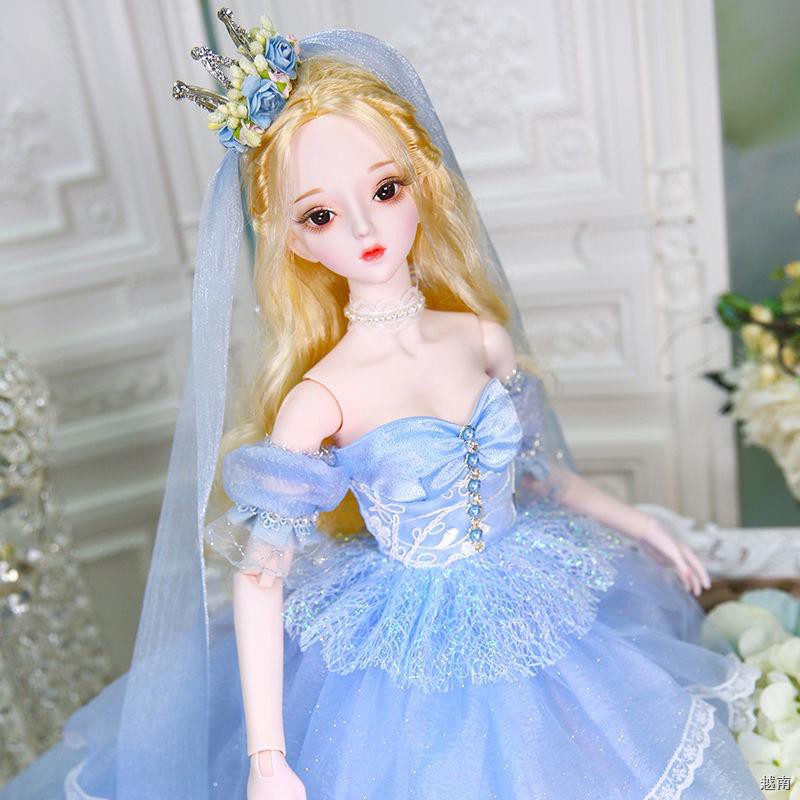 □Doll s Bisheng Dream truyện cổ tích 60cm mặc trang phục búp bê 3 điểm bjd mô phỏng công chúa đồ chơi cô gái quà