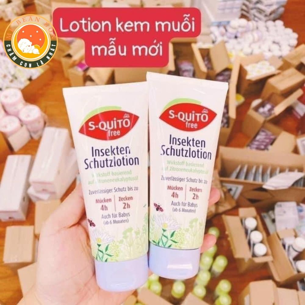 Kem S-quito Free 100 ml của Đức Chống Muỗi Và Côn Trùng Cắn Cho Trẻ Sơ Sinh Và Trẻ Em
