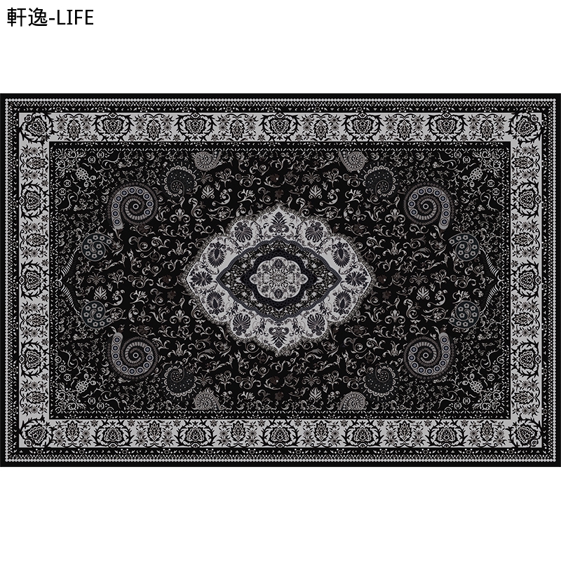 IKEA OFF WHITE Thảm Trải Sàn Nhà Họa Tiết Hoa Độc Đáo