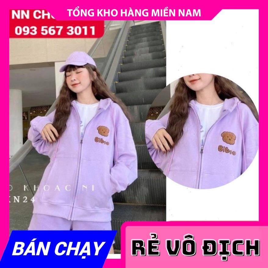 ÁO KHOÁC NỈ IN HÌNH XINH AKN ⚡ẢNH THẬT⚡ ÁO NỈ DÂY KÉO NỮ ⚡ KHOÁC NỮ CHẤT NỈ BÔNG  MY