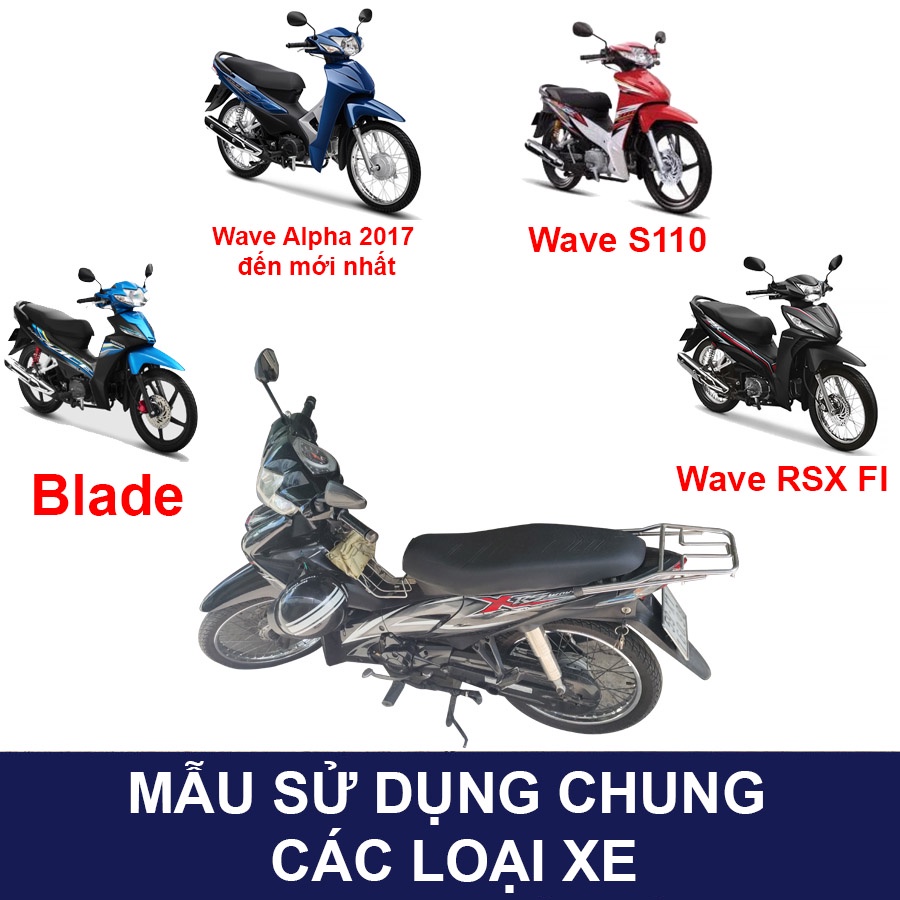 Cảng Sau Wave Blade, RSX FI, Wave A Sau 2017, WS110 Chịu Lực Tay Dắt 12 Li Đặc Nam Phát