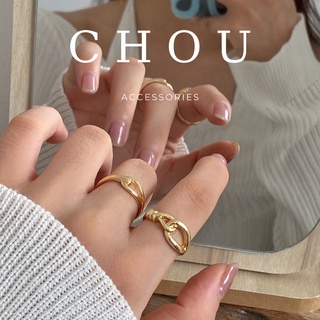Set 2 Nhẫn Thắt Nút | CHOU ACCESSORIES |