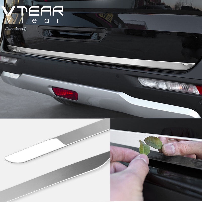 Phụ Kiện Trang Trí Đuôi Xe Hơi Kia Carnival KA4 2023 2022 2021 Bằng Thép Không Gỉ