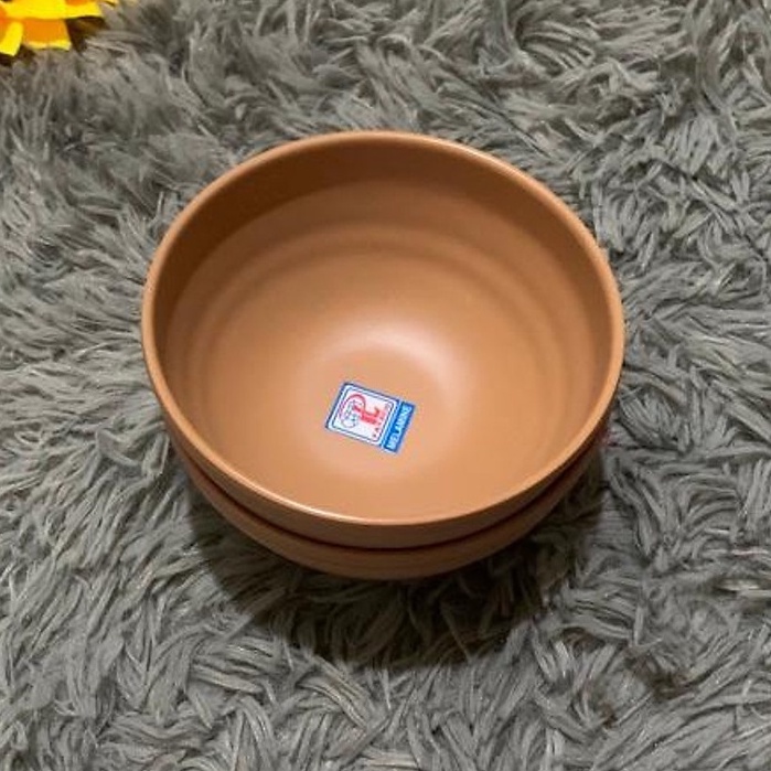 Chén cơm nhựa Melamine nhám đen,ngói,xám,nâu Size 11.4 x 5.8 cm