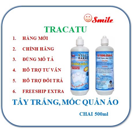 CHAI TẨY MỐC QUẦN ÁO TRACATU LOẠI 500ML- hàng Việt Nam