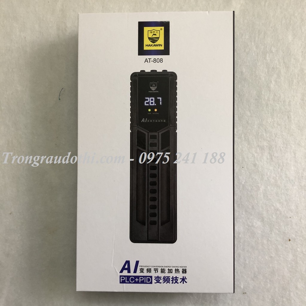 Máy sưởi tiết kiệm điện Hakawin AT-808 tích hợp nhiệt kế, điều chỉnh nhiệt độ từ bên ngoài, kéo nhiệt nhanh, chính xác
