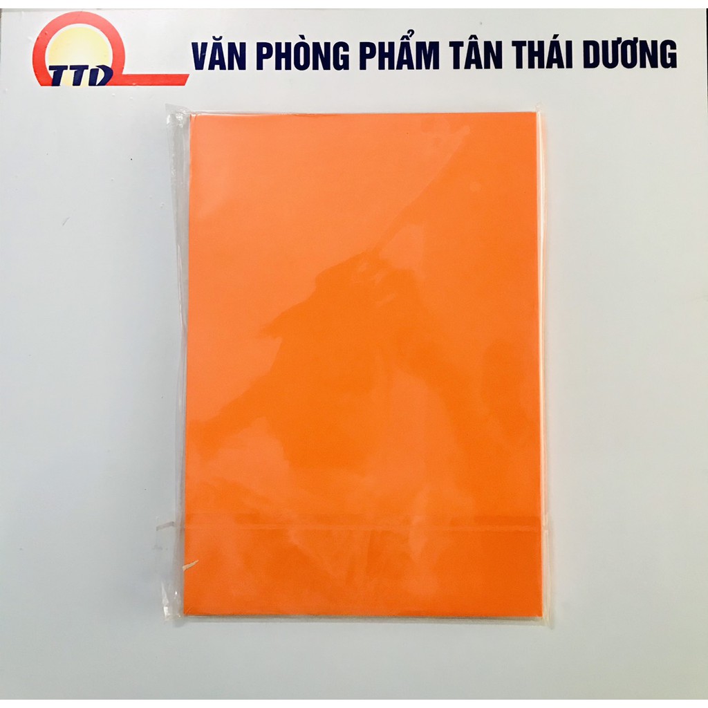 Bìa Màu A4 ,Giấy A4 Màu, Tập 100 Tờ Bìa Màu A4