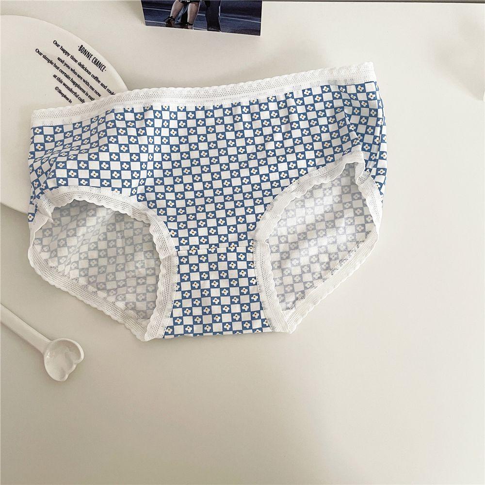 OCEANMAP Quần Lót Ren Hoa Không Đường May Phong Cách Lolita