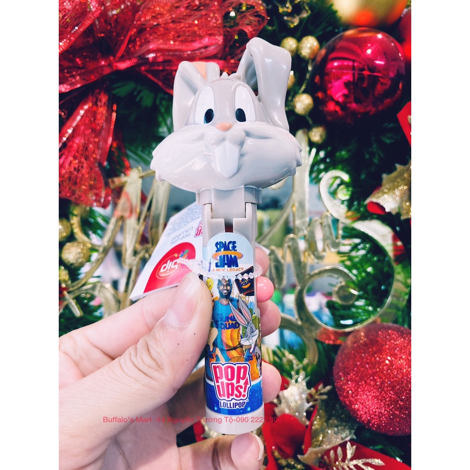 Kẹo mút vị dâu Pop Ups Lollipop 10g- Hàng nhập khẩu chính hãng