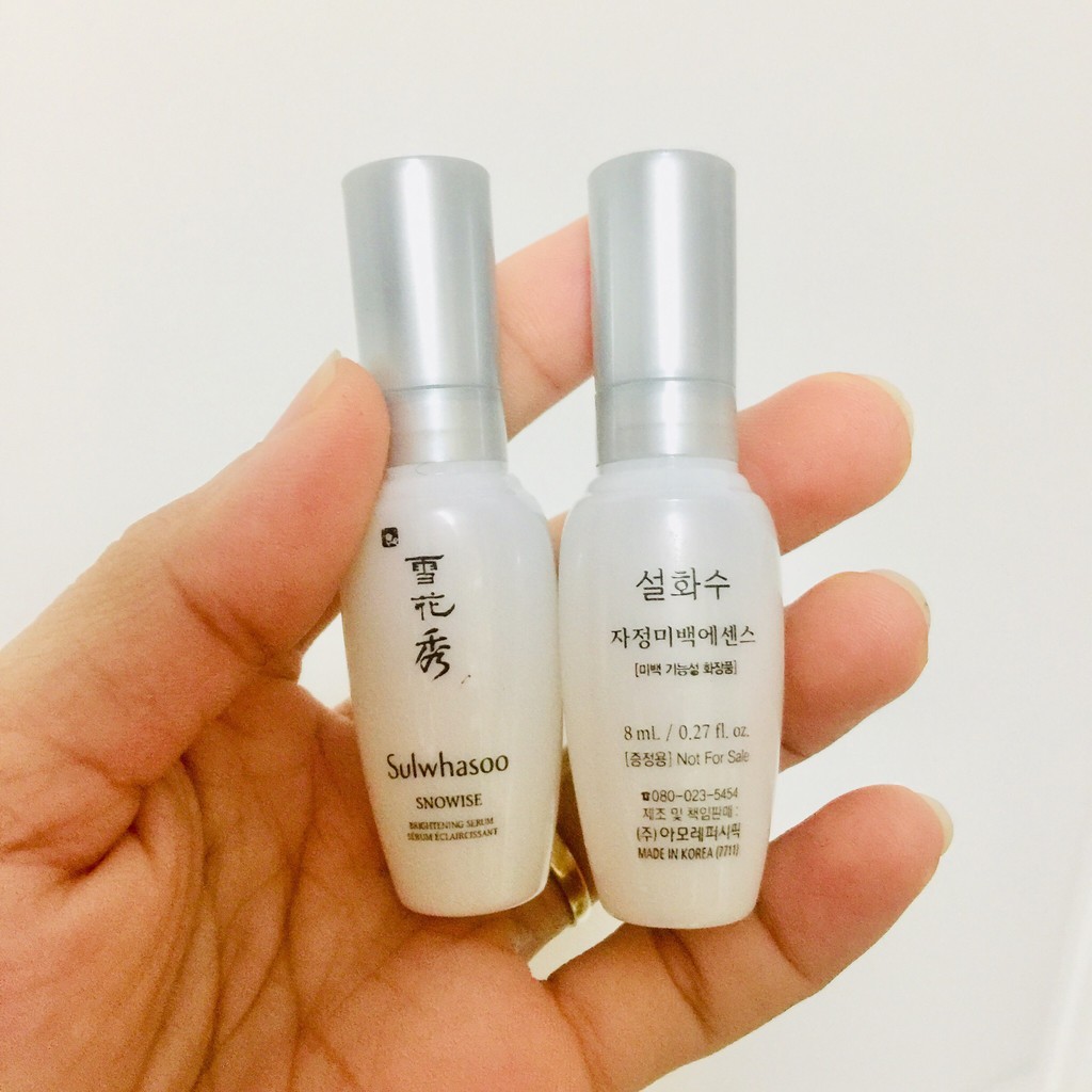 Tinh chất Bạch sâm Sulwhasoo Brighting Snowise trắng da mờ thâm giảm sạm nám 8ml