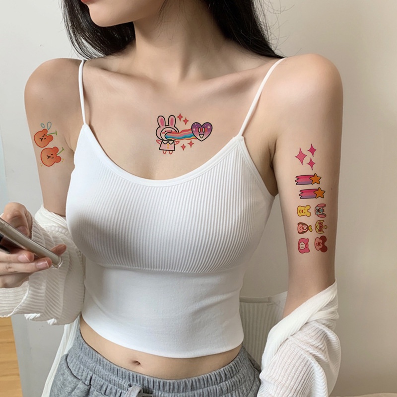 Miếng Dán Hình Xăm Hoạt Hình Dùng Một Lần